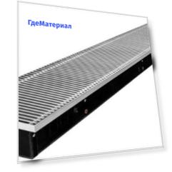 Конвектор внутрипольный Gekon Eco с решеткой RNA H08 L140 T23 1400х230х80 мм без клапана