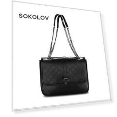 Сумка флэп SOKOLOV из натуральной кожи