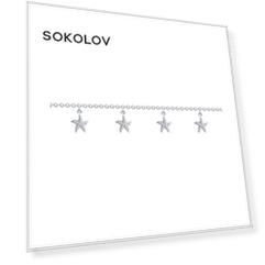 Браслет SOKOLOV из серебра с фианитами