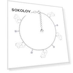 Браслет SOKOLOV из серебра с фианитами