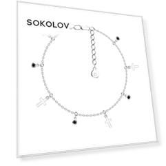 Браслет SOKOLOV из серебра с фианитами