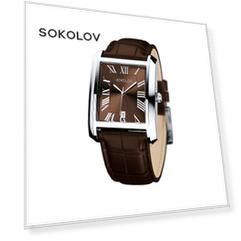Мужские стальные часы SOKOLOV