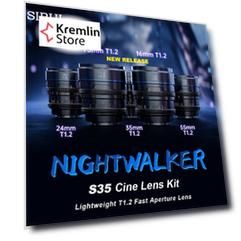 Объектив Sirui Nightwalker 75mm T1.2 S35 RF Чёрный MS75R-B