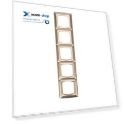 Рамка KRANZ KR-78-0319 DEA 5-я горизонтальная золотой металлик