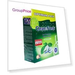 Таблетки для посудомоечных машин clean & fresh all in 1, 90 шт