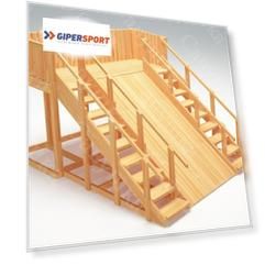 Зимняя деревянная горка Савушка "Зима wood-4"