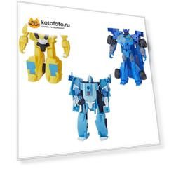 Трансформер Hasbro Transformers Кибервселенная Уан Степ E3522