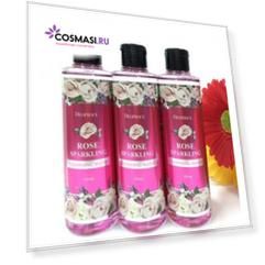 вода очищающая с экстрактом розы deoproce rose sparkling cleansing water
