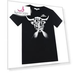 Черная футболка с принтом "бизон" Givenchy