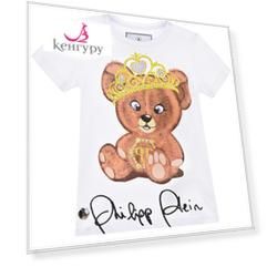 Футболка с принтом "медвежонок в диадеме" Philipp Plein