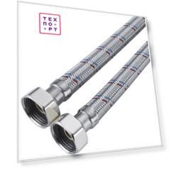 Подводка для воды СТМ ГИГАНТ в стальной оплетке, 3/4 гайка/гайка, 150 cм (CWGHF150)