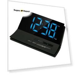 Часы  настольные BVItech BV-417 черный/синий 0.3 кг 9.6 см 18 см темный 9.5 см