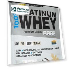 Протеин Vplab 100% Platinum Whey Ваниль 750г