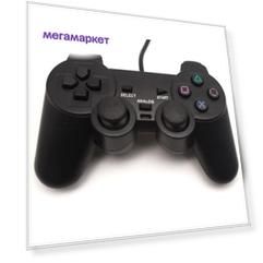 Геймпад NoBrand для Playstation One/Playstation 2 Black