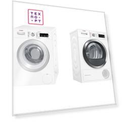 Стиральная и сушильная машины Bosch WAW28740OE + WTW85561OE