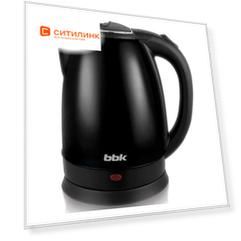 Чайник электрический BBK EK1760S, 2200Вт, черный