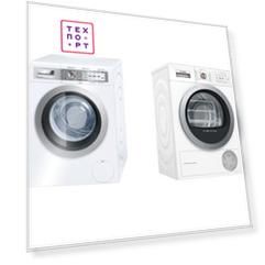 Стиральная и сушильная машины Bosch WAY32742OE + WTY87781OE