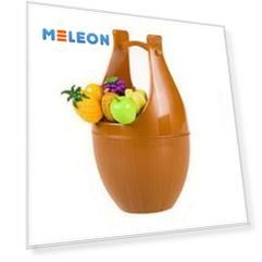 Набор шпажек для канапе в виде фруктов на подставке Wooden Casks Fruits Fork, коричневый