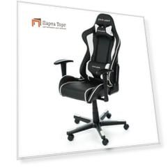 Игровое кресло DXRacer F-серия OH/FE08 Черный/Белый Черный