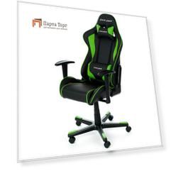 Игровое кресло DXRacer F-серия OH/FE08 Зелено/черный Черный