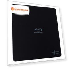 Оптический привод Blu-Ray LG BP55EB40, внешний, USB, черный, RTL