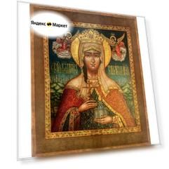 Тамара Грузинская благоверная святая царица деревянная икона на левкасе 33 см
