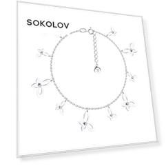 Браслет SOKOLOV из серебра с фианитами