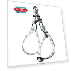 Шлейка для собак Foxie Snow tree L (обхват груди 2,5х60-90см) разноцветная
