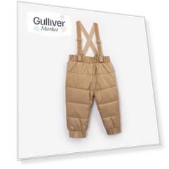 Брюки утепленные бежевые Gulliver
