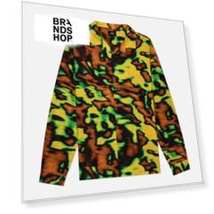 Мужская рубашка Edwin Sabaku No Yakei All Over Print Sateen, цвет жёлтый, размер S