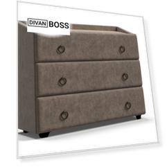 Комод BOSS Classic Велюр Royal тауп, Дуб Денвер Трюфель
