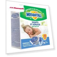 комплект MOSQUITALL Нежная защита для детей фумигатор + жидкость 30 ночей от комаров
