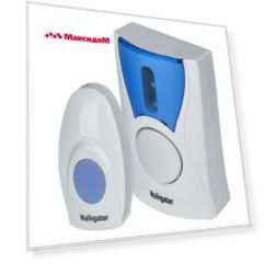 звонок беспроводной NAVIGATOR  IP20 2xАAA/1x23А белый