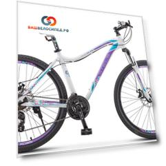 Женский велосипед Stels Miss 7500 MD V010 27,5" 2019, LU092713 (Рама: 15,5" (Рост: 150-160 см.), Цвет: Тёмно-пурпурный)