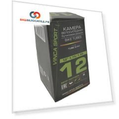 Камера велосипедная Vinca Sport, 12*1.75 1.95, бутиловая резина, авто ниппель, TUBE 12