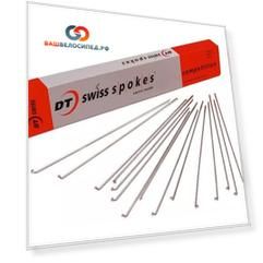 Спица велосипедная DT Swiss Competition, тянутая, 2,0/1,8мм, серебристый, DT COMP 2,0\1,8x185 (Размер: 257 мм)