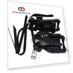 Туклипсы 4BIKE YP02, под контактные педали SPD-SL, 129х90х105 мм, для тренировок на велостанке в обычной обуви, ARV-YP02