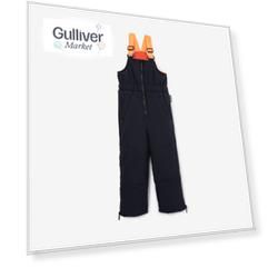 Полукомбинезон зимний плащевой синий для мальчика Gulliver (98) ...