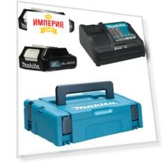 Аккумулятор Makita BL1016B-2шт+DC10SB (197652-7)