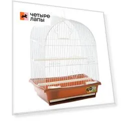 Triol Клетка с полукруглой крышей для птиц, 35х28х46 см, терракотовая