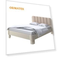 Мягкая Кровать Орматек Wood Home 2 (Ткань: Микрофибра Слоновая кость (сосна) с брашированием/Diva Латте) 90x200