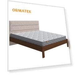 Кровать Орматек Albero Soft (Ткань/Массив (сосна) Мокко (сосна)/Levis 14 Бежевый) 80x200