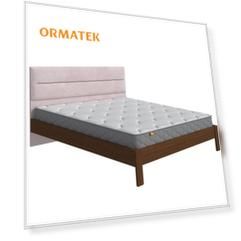 Кровать Орматек Albero Soft (Ткань/Массив (сосна) Мокко (сосна)/Teddy 306 Лунный) 80x200