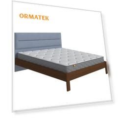 Кровать Орматек Albero Soft (Ткань/Массив (сосна) Мокко (сосна)/Manhattan 12 Тихий океан) 140x190