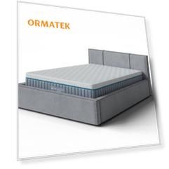 Мягкая Кровать Орматек Porto (Ткань: Велюр Ultra Осенний туман) 200x190