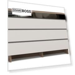 Комод BOSS QUADRO 120 Вяз натуральный, Ваниль софт