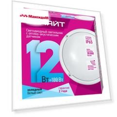 светильник светодиодный ОНЛАЙТ LED 12Вт 900Лм 4000К IP65 с датчиком белый
