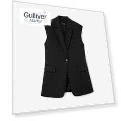 Жилет текстильный в полоску серый GLVR (XL)