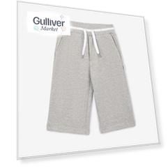 Брюки с добавлением люрекса серые для девочки Gulliver (68-46)