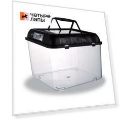 Naribo Фаунариум для мелких животных PC-205, 20,5x20,5x17 см, черный